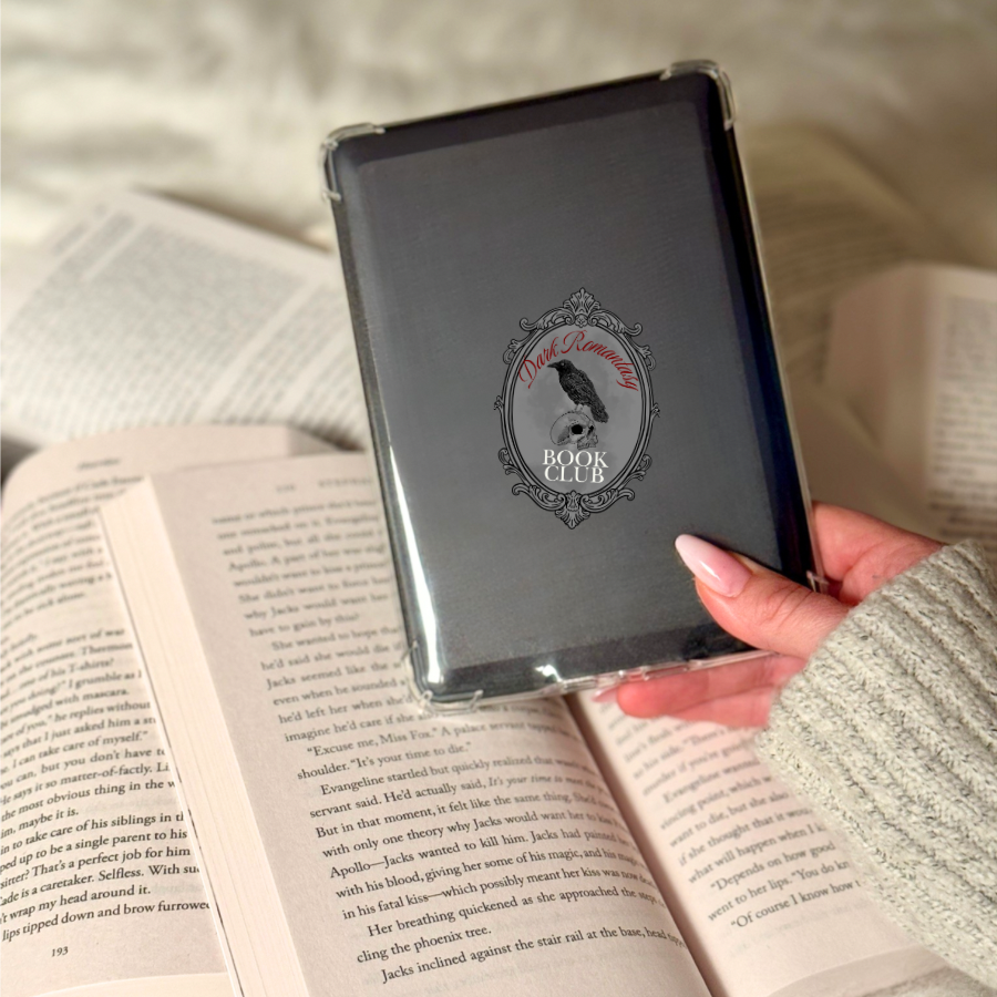 Dark Romantasy Book Club Stamp Vinyl Bookish Sticker