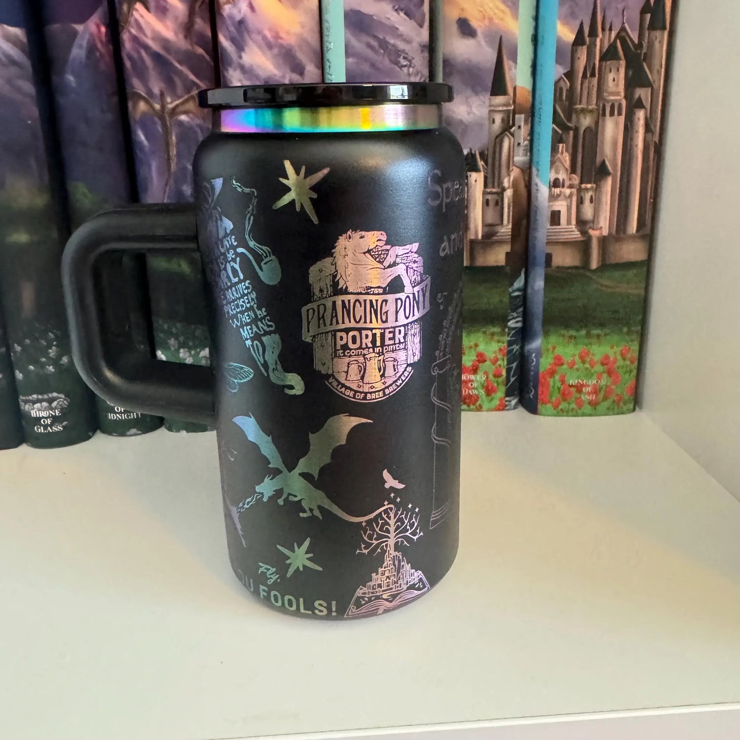 Lord of The Rings Engraved Rainbow Tumbler