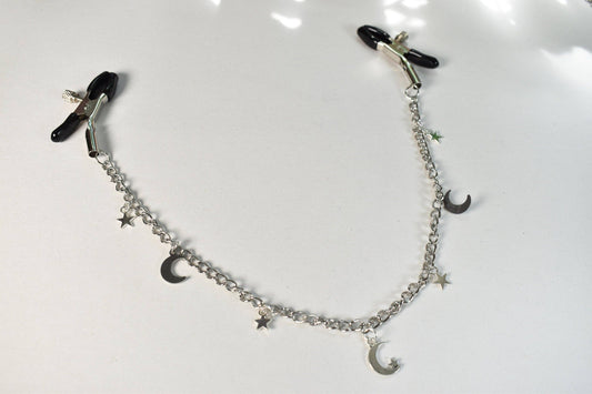 Stars And Moons Nipple Clamp