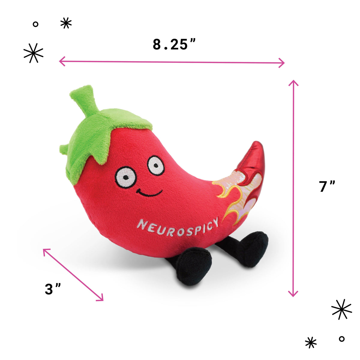 "Neurospicy" - Plush Chili Pepper