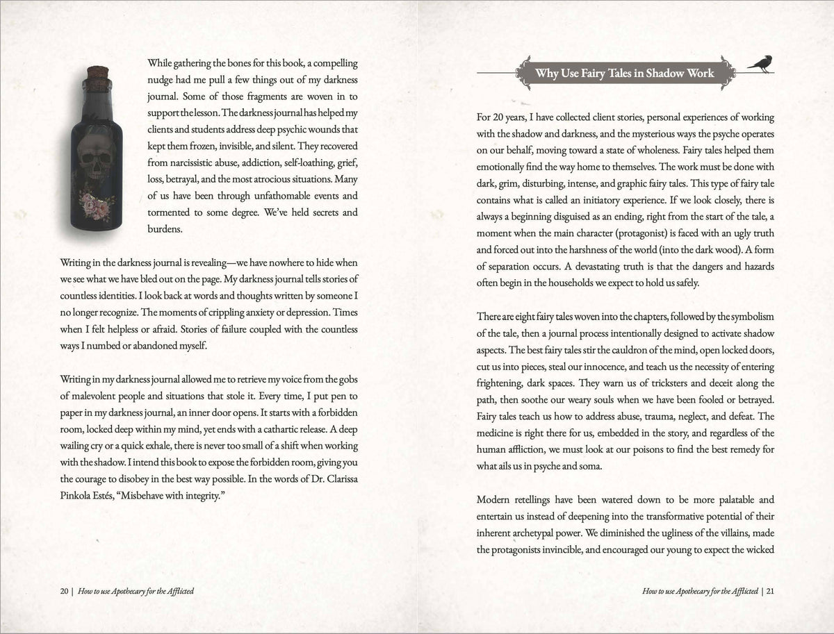 Apothecary for the Afflicted: Shadow Work Book
