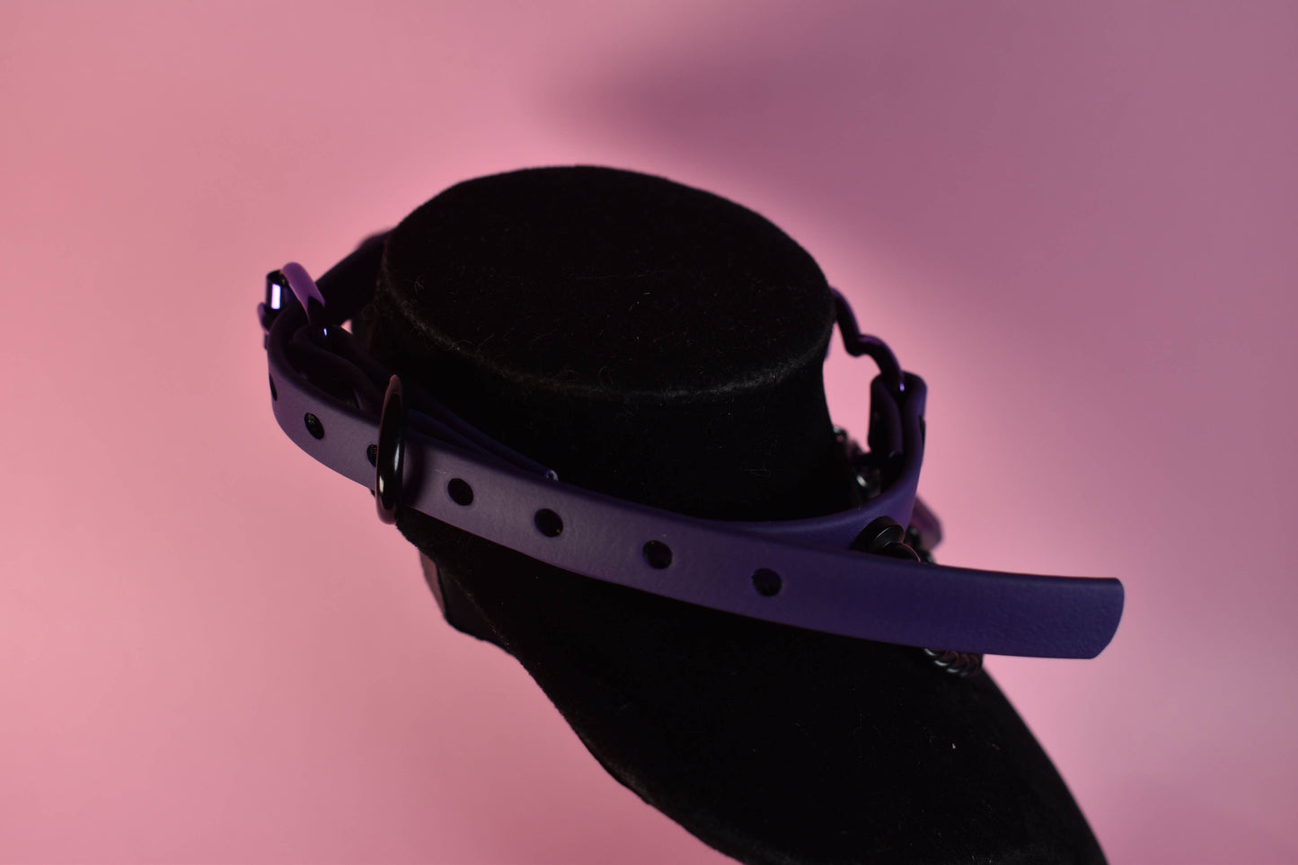 Purple heart choker made with biothane ( vegan )