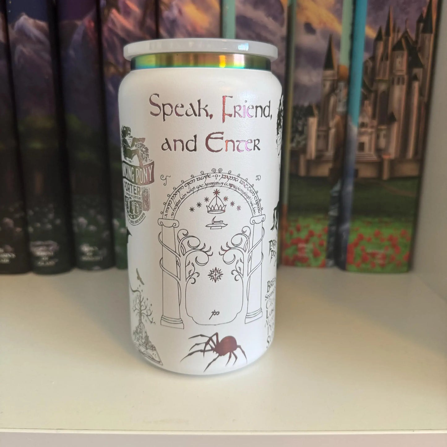 Lord of The Rings Engraved Rainbow Tumbler