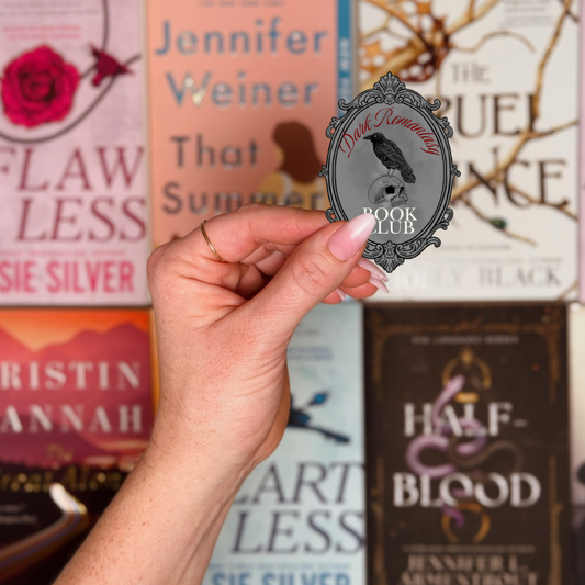 Dark Romantasy Book Club Stamp Vinyl Bookish Sticker