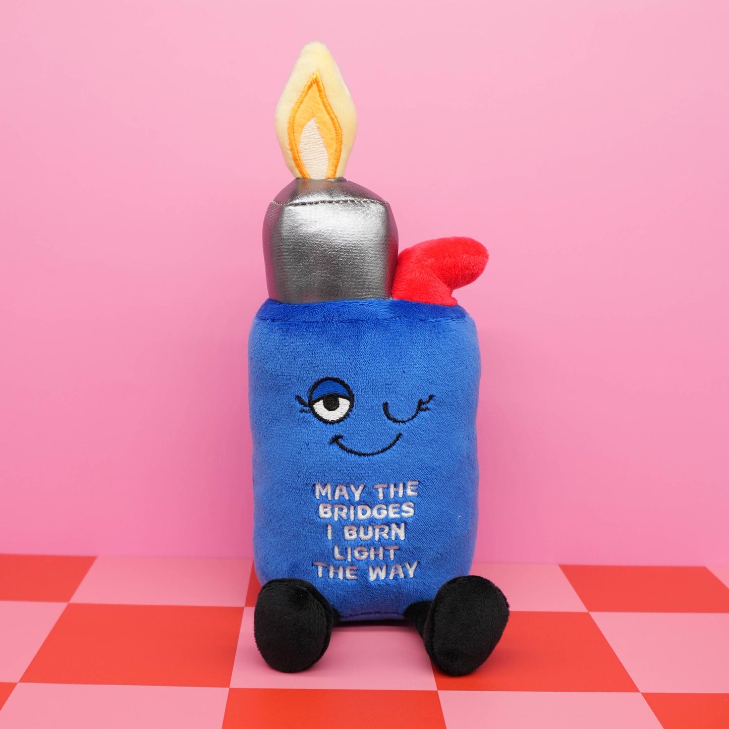 “May the Bridges I Burn Light the Way” Lighter Plush