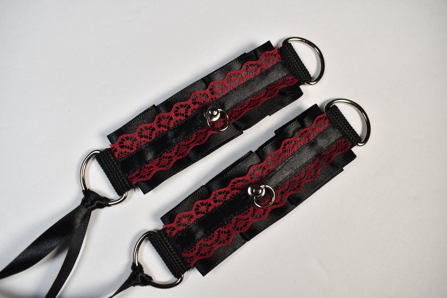 Red Goth Cuffs