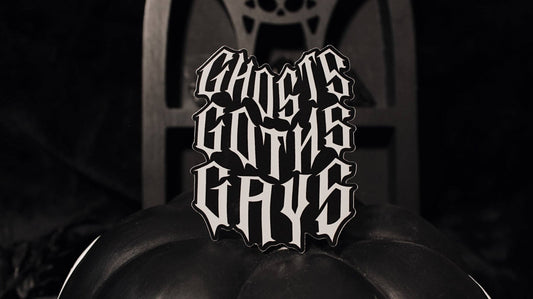 Ghosts Goths Gays Sticker